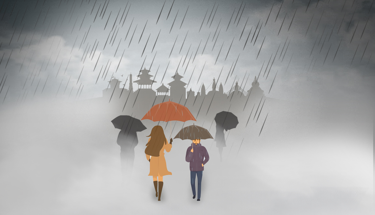 लगातारको झरी आजदेखि केही कम हुने