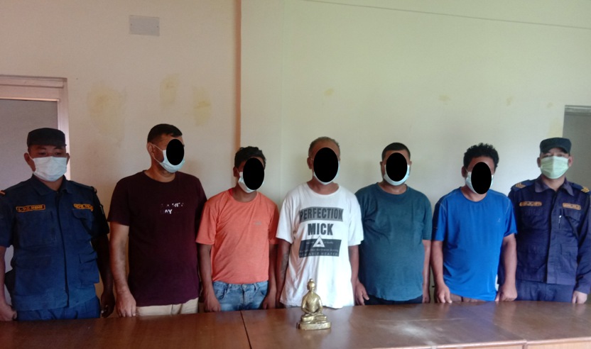 बर्दियामा बुद्धको मूर्ति किनबेच गर्ने पाँच जना पक्राउ