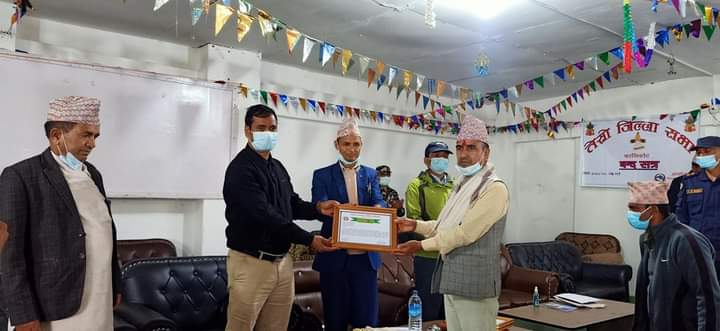 कालिकोटका ५ कार्यालय प्रमुख सम्मानित