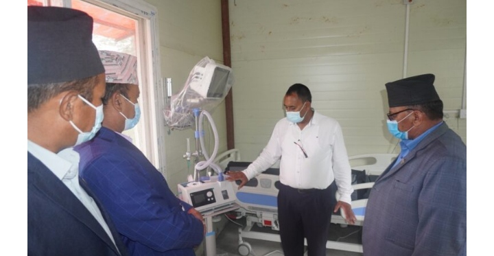 दैलेख अस्पतालमा २५ शैयाको एचिडयू वार्ड सञ्चालनमा