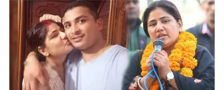 लुम्बिनी सरकार ढाल्ने मुख्य पात्र विमला वलीको चुम्वन गरेको तस्वीर भाइरल