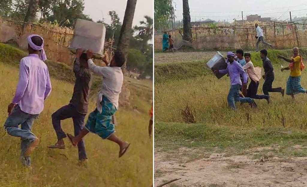 रौतहटको यमुनामाईमा मतपेटिका लुटियो